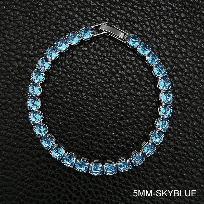 Elegant Sterling Silver CZ Tennis Bracelet for Women Wedding Fashion Jewelry