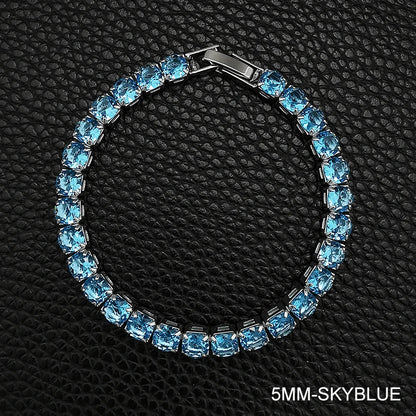 Elegant Sterling Silver CZ Tennis Bracelet for Women Wedding Fashion Jewelry