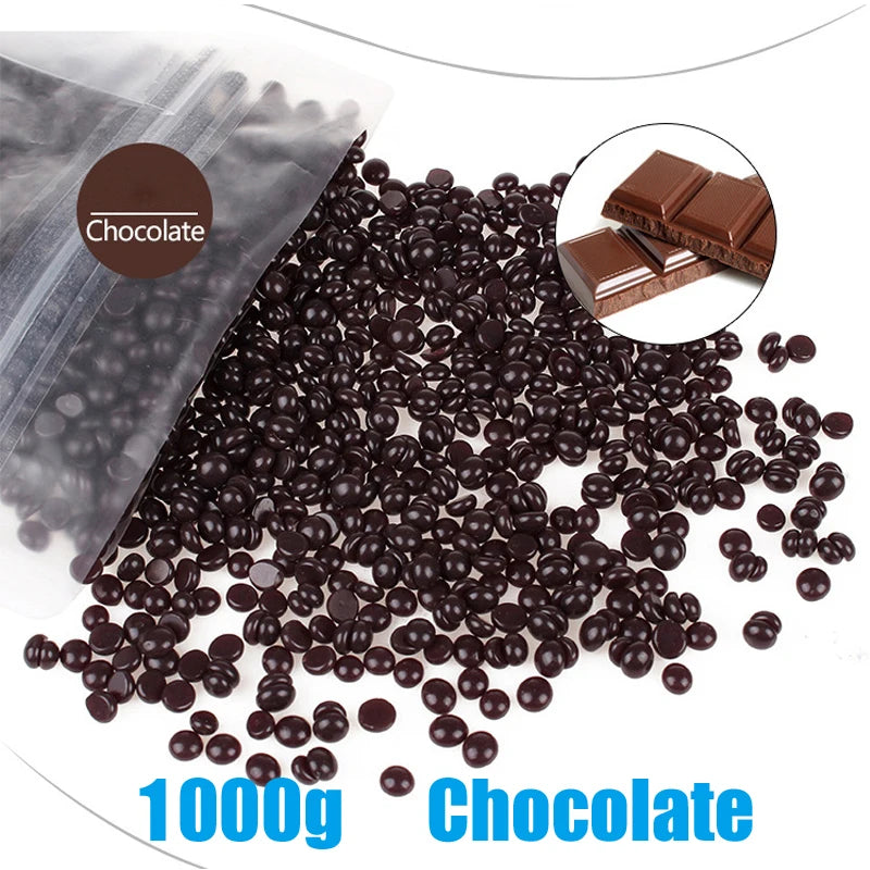 Painless Hard Wax Beans for Bikini and Body Hair Removal with Heating Wax Machine - Fast and Gentle Depilatory Solution