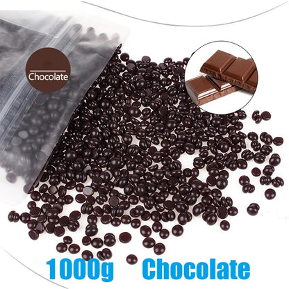 Painless Hard Wax Beans for Bikini and Body Hair Removal with Heating Wax Machine - Fast and Gentle Depilatory Solution