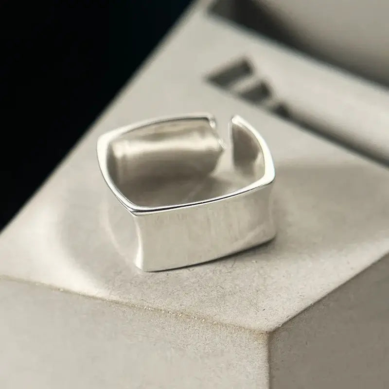 BF Club 925 Sterling Silver Rings for Women Simple Gold Star Fashion Jewelry Gold resizable
