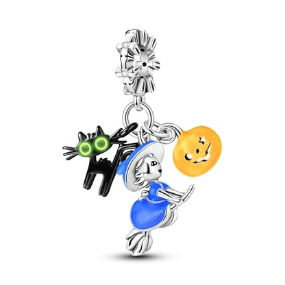 Sterling Silver Snowman Charm Beads for Bracelets Jewelry Gift KTC906