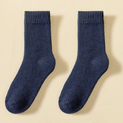 Thick Merino Wool Men Winter Crew Socks Warm Thermal