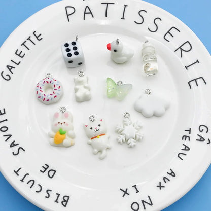 Colorful 3D Resin Charms Set for DIY Jewelry Crafting