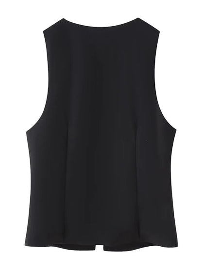 Women Lace Up V Neck Sleeveless Y2K Vintage Sexy Summer Tank