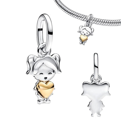 Sterling Silver Astronaut Planet Charms for Bracelets and Earrings AMC013398