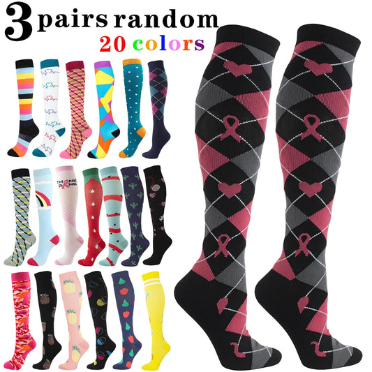 3 Pack Compression Socks For Women Improve Circulation