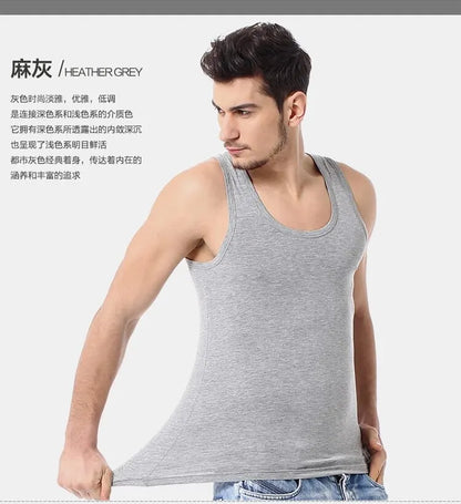 1/3 Pack Four Seasons Men's Cotton Joker Vest Casual Shirt