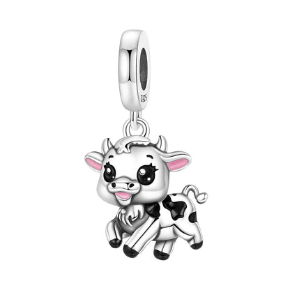 925 Sterling Silver Cute Pet Animal Pendant Charm Gift