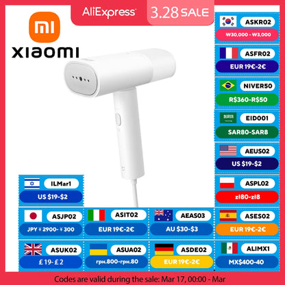 New XIAOMI MIJIA Handheld Garment Steamer 2 Portable Iron