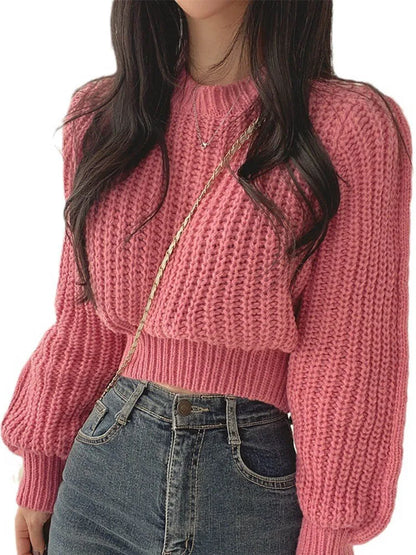 Loose Vintage Harajuku Lantern Long Sleeve Korean Sweater