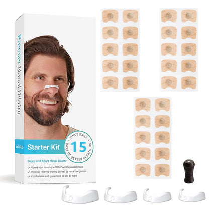 Skin Safe Magnetic Nasal Dilator Strips Kit for Enhanced Breathing Snore Reduction and Oxygen Boost
