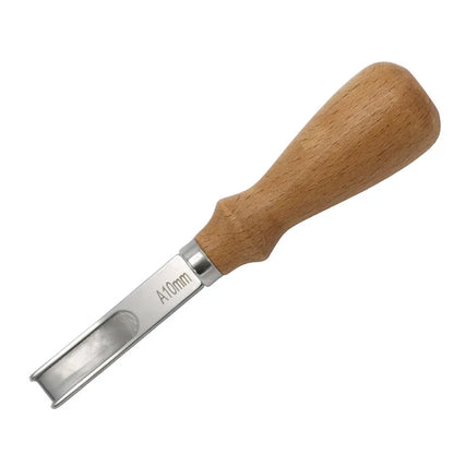 French Leather Edger - User-Friendly Beveling Knife with Wood Handle for Crafting 1 Pc A10mm CHINA