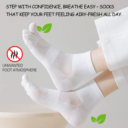 3 Pairs Womens Toe Separator Socks Cotton Antibacterial