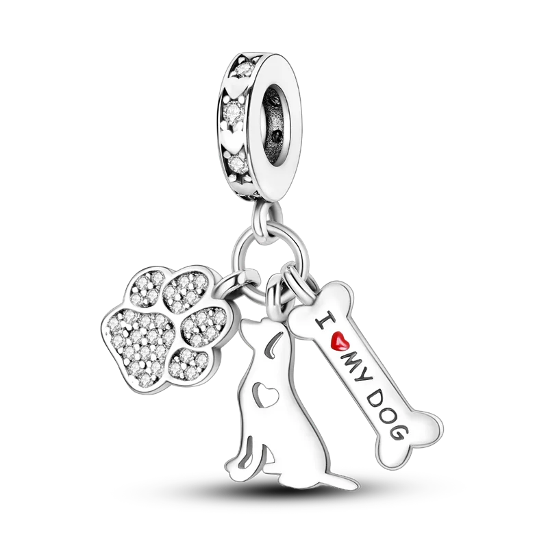 Pink Butterfly Luminous Firefly Dangle Charms 925 Sterling Silver Beads for DIY Jewelry KTC519