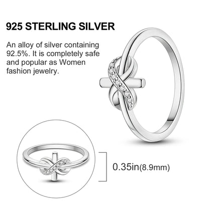 925 Sterling Silver Heart Shaped Zircon Ring for Women Engagement Wedding Jewelry Gifts SER075