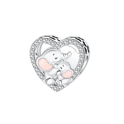 925 Sterling Silver Colorful Elephant Animal Charms for DIY Jewelry Necklace Bracelet Gifts