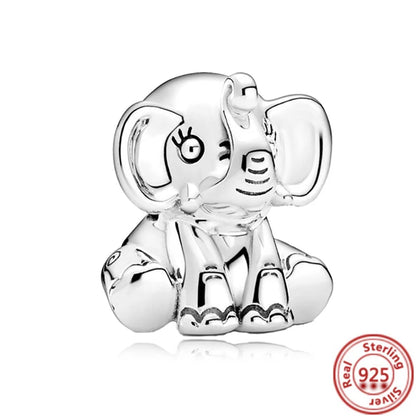 Sterling Silver Animal Charm Beads for Bracelets Featuring Unicorns, Squirrels, Elephants, Owls, Cats, Dogs, Lions, Bears and Rabbits Y130