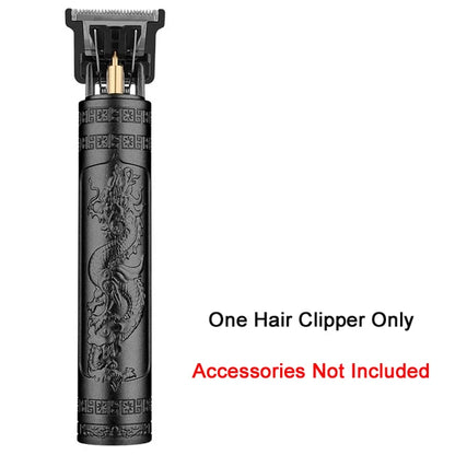 Portable Hair Cutting Machine T9 Vintage Trimmer USB Shaver X-BlackDragon