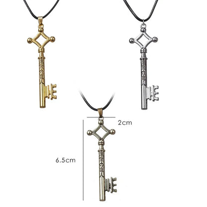 FSUNION Attack On Titan Eren Pendant Necklace Vintage Anime Jewelry For Men Cosplay