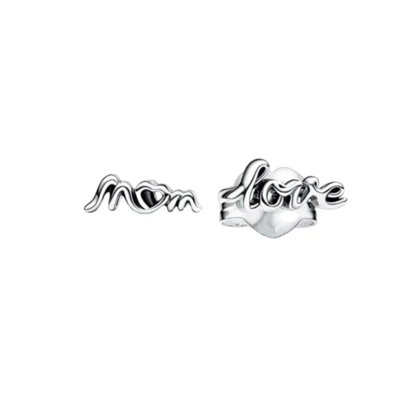 Hot Selling 925 Silver Square Leaf Sun and Moon Shaped Earrings Perfect Gift for European Women P1591