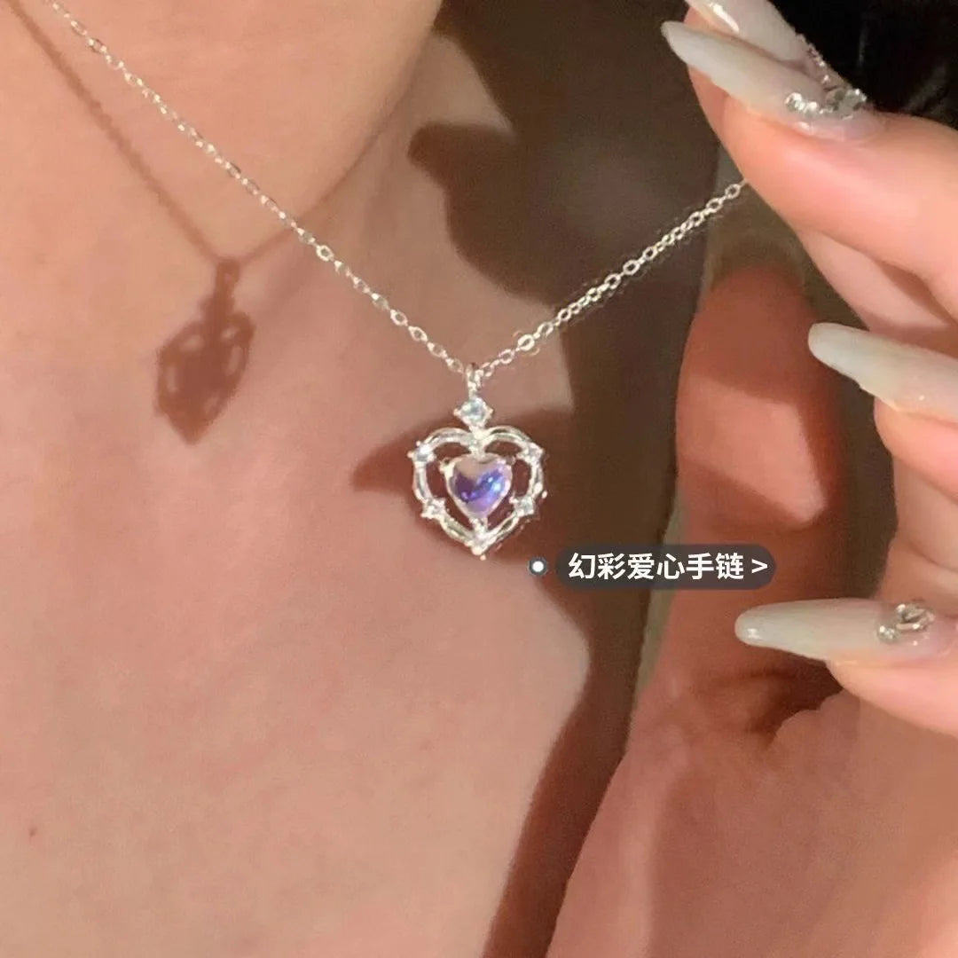 Gradual Love Alloy Necklace for Women and Couples
