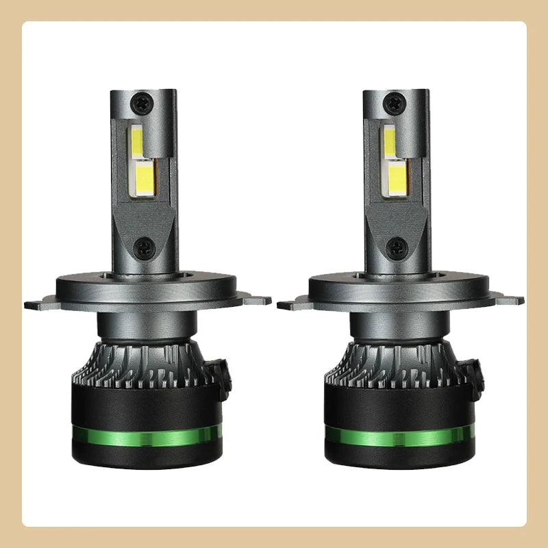 2PCS Ultra Bright Copper Tube LED Headlights 120W 6000K