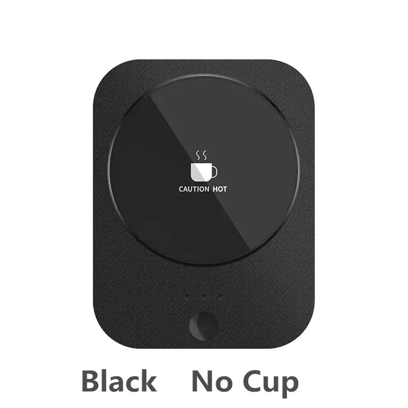USB Cup Warmer Coffee Milk Tea Water Mug Heater Temperature Adjustable Heating Coaster For Home Office Winter White With Cup