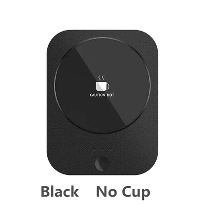 USB Cup Warmer Coffee Milk Tea Water Mug Heater Temperature Adjustable Heating Coaster For Home Office Winter White With Cup