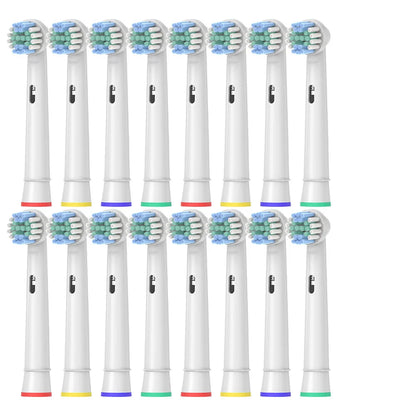 Electric Toothbrush Replacement Brush Heads for Oral Basic Cleaning B Nozzle D100 D25 D30 D32 4739 3709 3744 17A-16pcs