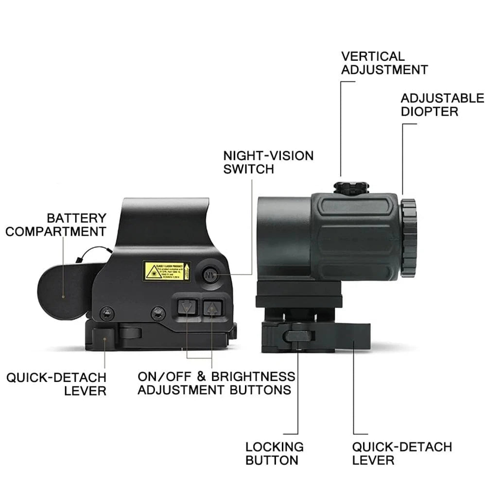 558+G43 Holographic Collimator Sight Tactical Optic Gear