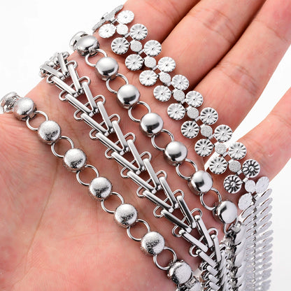 Huge Stainless Steel Handmade Link Chain Necklace and Bracelet for Men Hypoallergenic Fashion Jewelry