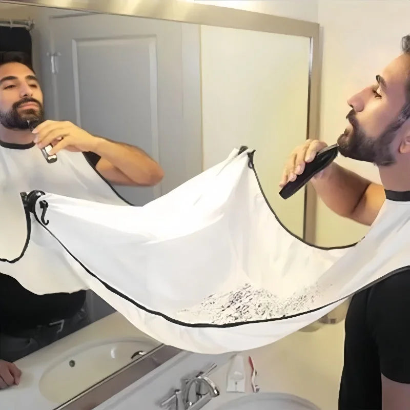 Male Shaving Apron Beard Catcher Cape Care Bib Clean Up Tool