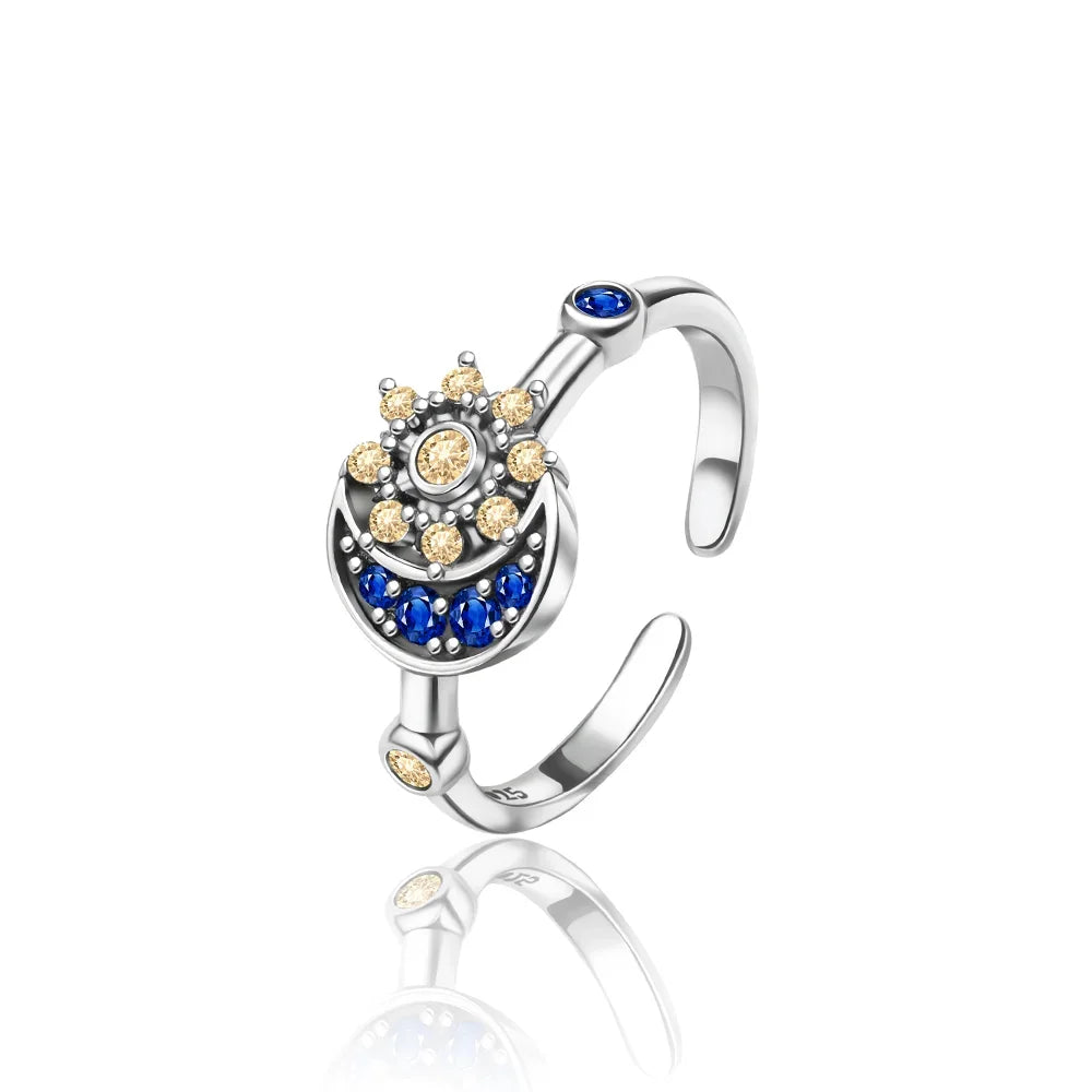 925 Sterling Silver Open Ring for Women Butterfly Dragonfly Turtle Cross Design Elegant Fine Jewelry Gift