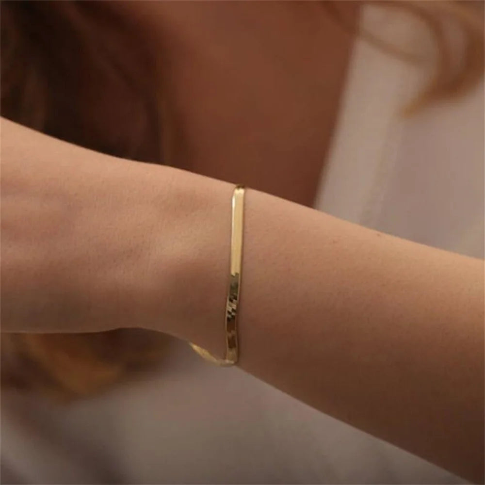 Hipee Lucky Snake Bone Jewelry Set for Women Stainless Steel Necklace Bracelet Earrings