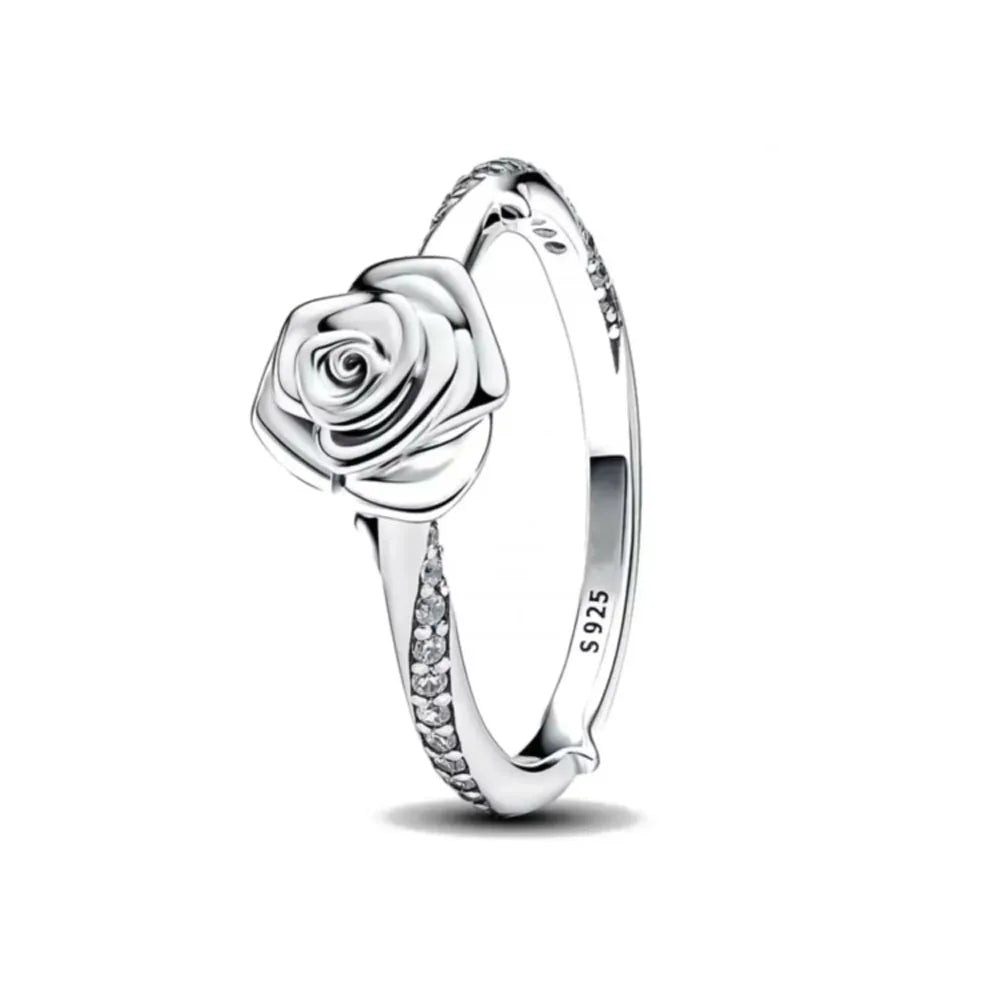 Elegant 925 Sterling Silver Zircon Ring for Women Mother's Day Gift B5342