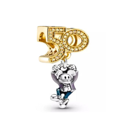 2025 Hot Selling 925 Silver Red Bow Rabbit Pendant Girl Beads for European Original Bracelet DIY Exquisite Jewelry