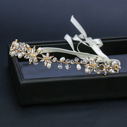 Elegant Crystal Rhinestone Headband for Girls Wedding Hair Accessories