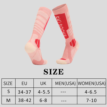 Women's Wool Ski Socks Thick Extra Warm Hiking Stockings