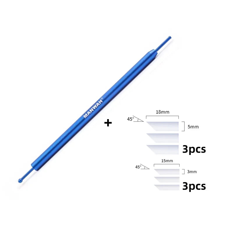 Metal Stainless Wipe Stick Cleaning Swabs For Model Making blue