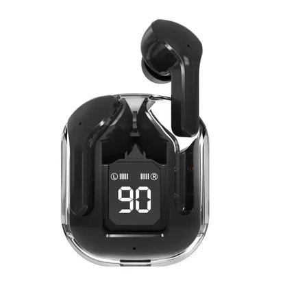 T2 Wireless Mini Earbuds LED Power Digital Display TWS Headset black