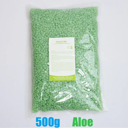 Painless Hard Wax Beans for Bikini and Body Hair Removal with Heating Wax Machine - Fast and Gentle Depilatory Solution