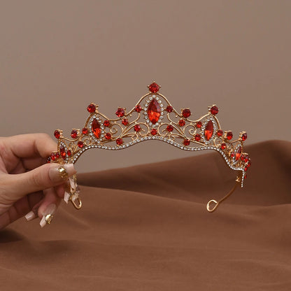 Radiant Princess Crystal Crown Headband for Bridal and Prom Elegance