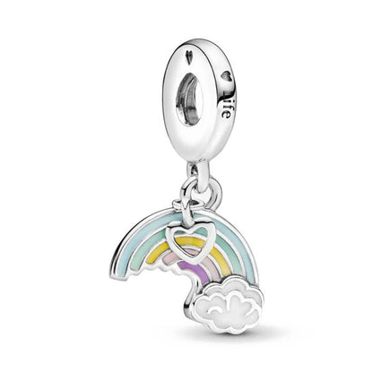 Grandma Heart Niece Family Tree Charms Bead for DIY European 925 Silver Charm Bracelet Necklace Jewelry for Women