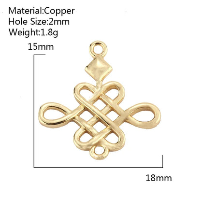 Charming Gold Moon Flower Bird Pendant for DIY Jewelry Making