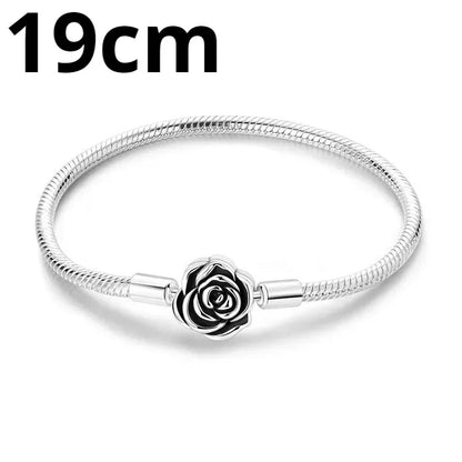 925 Sterling Silver Adjustable Gold Cross Virgin Mary Blue Eye Zircon Charm Bracelet for Women Birthday Gift