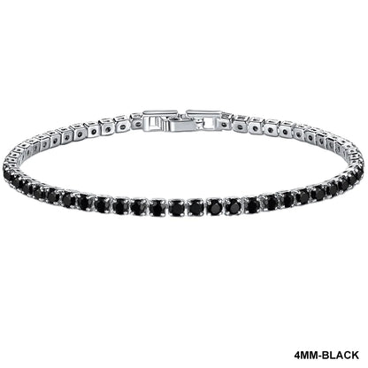 Elegant Sterling Silver CZ Tennis Bracelet for Women Wedding Fashion Jewelry