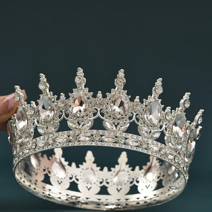 Elegant European Crystal Bridal Tiara For Weddings And Parties