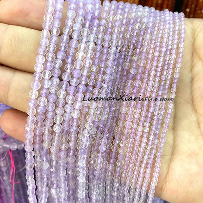 Elegant Faceted Aquamarine Beads for DIY Jewelry Making Bracelet Accessories