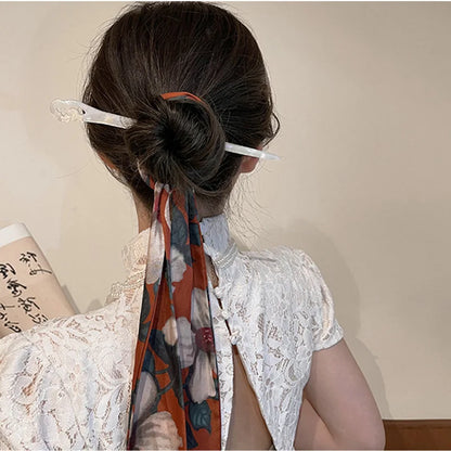 Vintage Chinese Acetate Resin Hair Stick for Women - Elegant Wedding Hairpin Jewelry Accessories